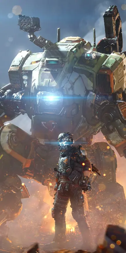 تابلو بازی titanfall 2 برای اتاق گیمینگ با کیفیت بالا
