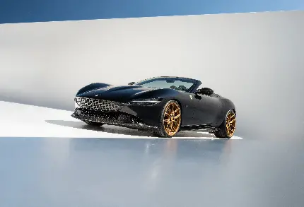 خرید پوستر دیواری Ferrari Roma Spider برای پذیرایی