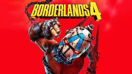 تابلو بازی borderlands 4 با طرح قرمز برای اتاق گیمینگ