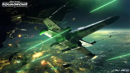 تابلو شاسی گیم Star Wars Squadrons با طراحی فضایی و چاپ باکیفیت