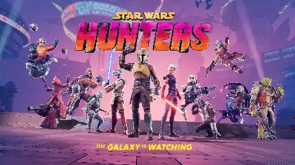 تابلو شاسی گیمینگ star wars hunters با چاپ با کیفیت و قیمت عالی