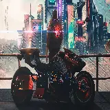 چاپ قاب موبایل و گوشی تابلو شاسی بازی cyberpunk 2077 با طرح شخصیت v برای اتاق گیمرها