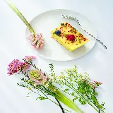 چاپ قاب موبایل و گوشی خرید تابلو چیزکیک خوشمزه نمای بالا برای کافه قنادی