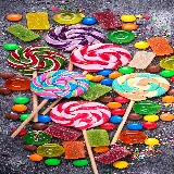 چاپ قاب موبایل و گوشی سفارش تخته شاسی Food Candy برای اتاق خواب