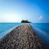 چاپ قاب موبایل و گوشی عکس زمینه 4K جزیره با کیفیت اولترا اچ دی و رزولوشن بالا