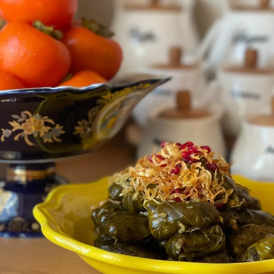 عکس دلمه برگ مو خانگی با کیفیت بالا