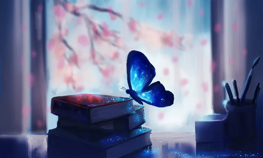 بک گراند پروانه دخترانه