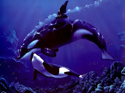 عکس بک گراند نهنگ قاتل ترسناک