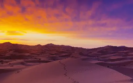 عکس صحرا و غروب آفتاب با کیفیت بالا