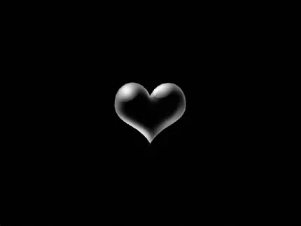 عکس شیک و زیبا قلب سیاه براق برای پروفایل تلگرام و اینستاگرام