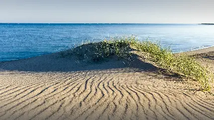 تصویر زیبای رسیدن صحرا به دریا در کشور استرالیا برای دسکتاپ