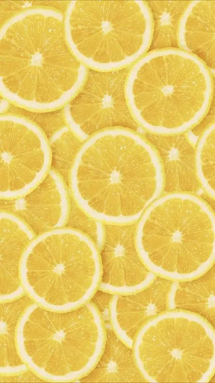 والپیپر زرد کیوت لیموی زرد رنگ
