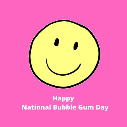عکس نوشته روز جهانی bubble gum برای رسانه ای اجتماعی