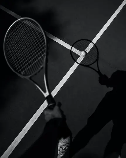 عکس خفن و سیاه و سفید ورزش تنیس برای استوری در روز جهانی تنیس