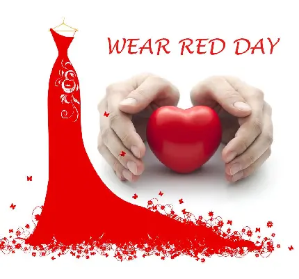 عکس نوشته روز جهانی پوشیدن لباس قرمز با کیفیت فوق العاده