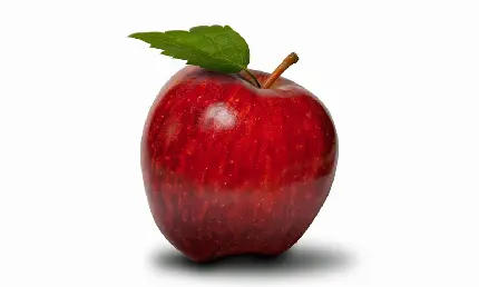 عکس با کیفیت سیب قرمز با پس زمینه سفید برای نوشتن متن
