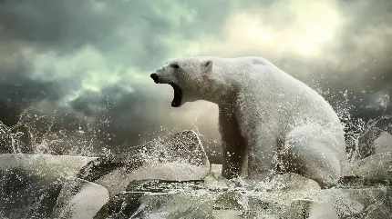 عکس خرس قطبی با کیفیت بالا