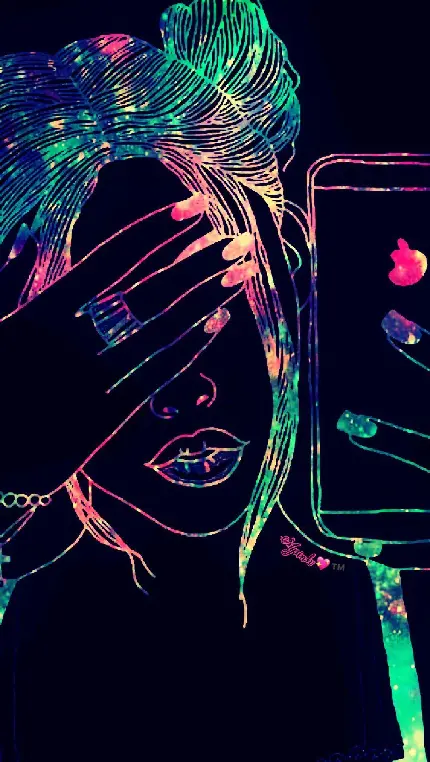والپیپر دخترانه رنگارنگ و لاکچری برای استوری اینستاگرام