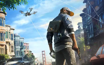 عکس جذاب بازی سگ های نگهبان Watch Dogs 2 با کیفیت بالا