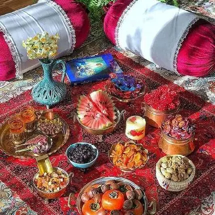 عکس سفره سنتی شب یلدا