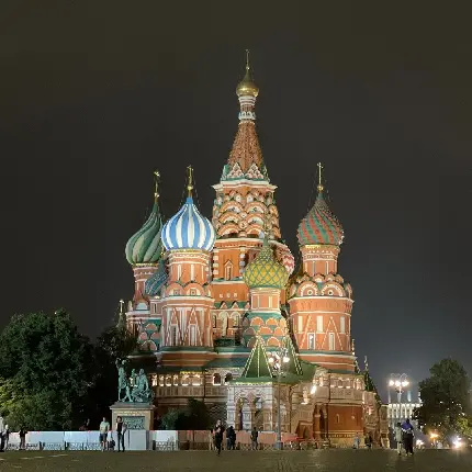 عکس کلیسای سن باسیل مسکو روسیه