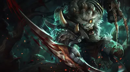 عکس تصویر زمینه تکاور Rengar در بازی لیگ قهرمانان