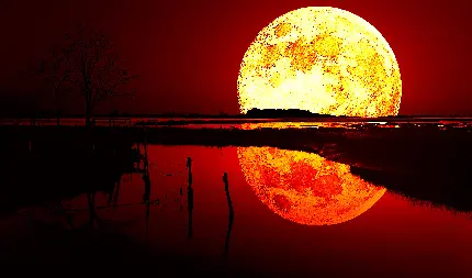 عکس ماه قرمز با کیفیت بالا