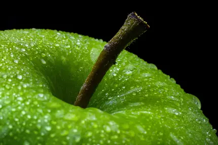 تصویر زمینه شیک و هنری از سیب سبز فرانسوی با کیفیت HD
