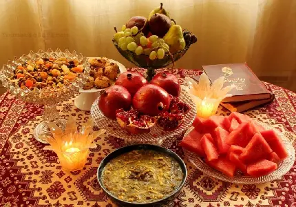 عکس چیدمان شب یلدا