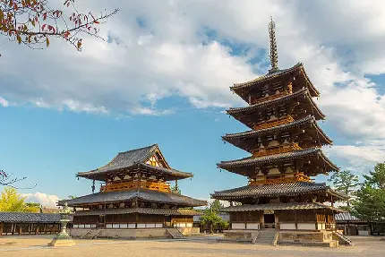عکس قلعه تاریخی هوریوجی در ژاپن