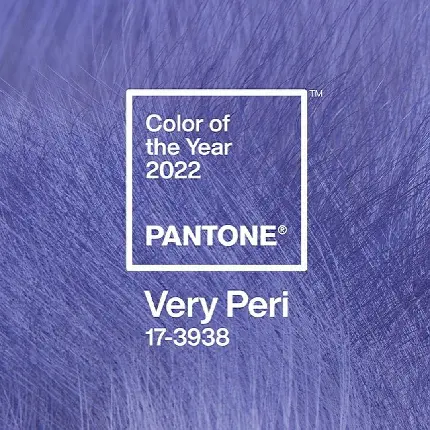 عکس رنگ سال very peri رنگ ساخته شده توسط شرکت پنتون