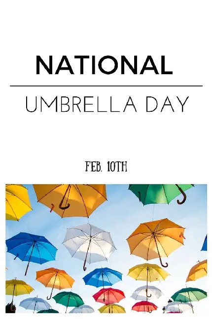 عکس نوشته روز جهانی چتر National Umbrella Day با کیفیت HD