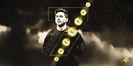 عکس پروفایل مسی و هفت توپ طلا در سال 2021