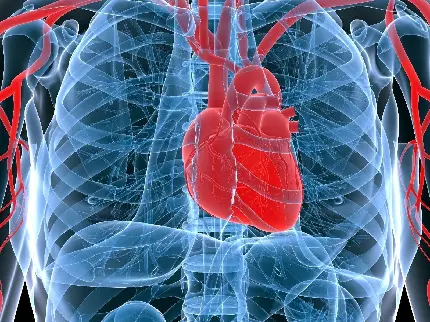 عکس قلب واقعی در اسکلت بدن انسان با کیفیت فوق العاده