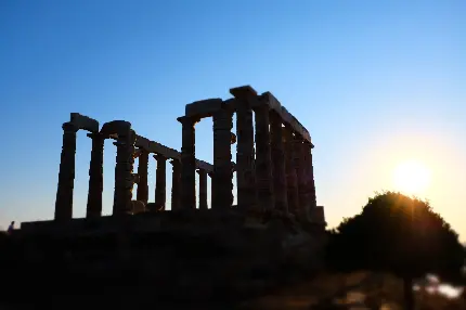 عکس و تصویر زمینه از معبد پوزئیدون در کشور یونان 