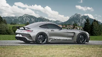 عکس ماشین مرسدس بنز نقره ای AMG GT S