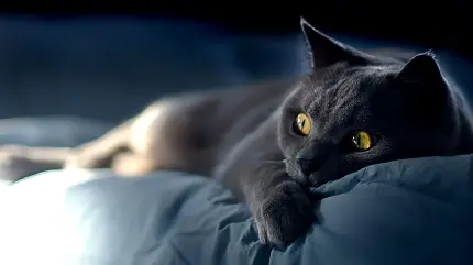 عکس گربه سیاه برای پروفایل با کیفیت بالا