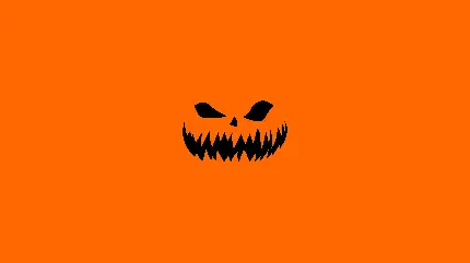 تصویر زمینه از طرح ساده یک کدو نماد هالووین برای دسکتاپ