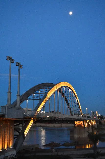 عکس پل سفید اهواز