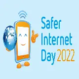 چاپ قاب موبایل و گوشی عکس نوشته  Safer Internet Day برای پروفایل تلگرام