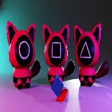 چاپ قاب موبایل و گوشی عکس بامزه اسکویید گیم برای پروفایل