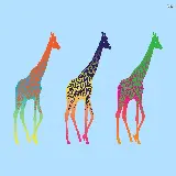 چاپ قاب موبایل و گوشی عکس نقاشی زرافه فانتزی با کیفیت