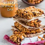 چاپ قاب موبایل و گوشی عکس نوشته روز جهانی Granola Bar برای پست اینستاگرام