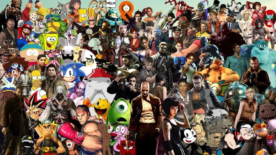 مهیج ترین تصویر میکس شده از قهرمانان بازی های ویدیویی مناسب پست اینستاگرام