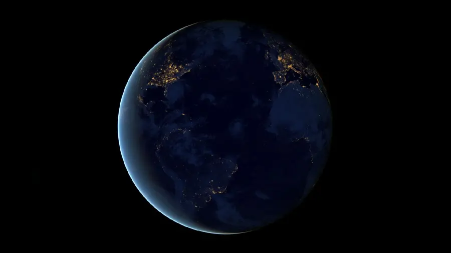 پربازدیدترین تصویر زمینه زمین در شب برای ویندوز 11