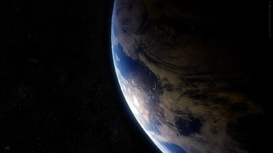 تصویر و عکس خوب واقعی از قسمتی از کره زمین واقعی از ناسا در تاریکی