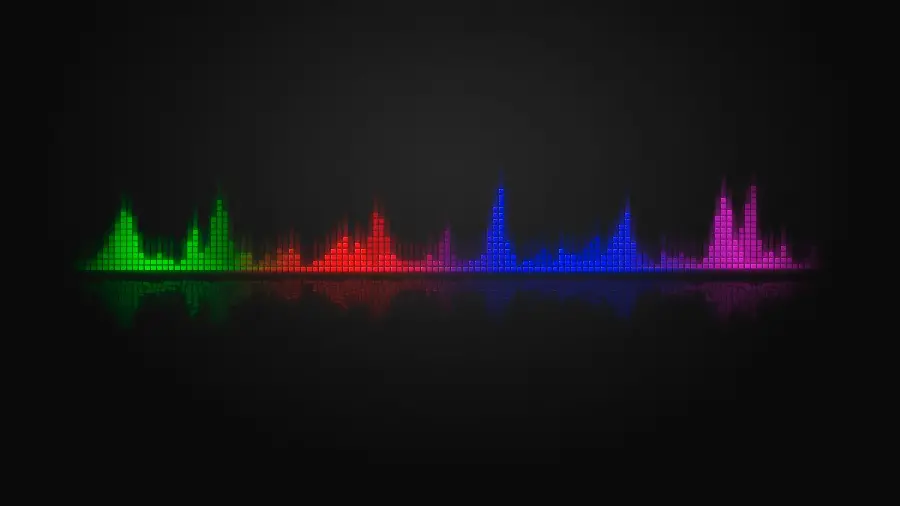 دانلود تصویر استوک از اکولایزر با چهار رنگ زیبا برای زمینه کامپیوتر