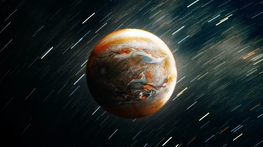 عکس 9K دیجیتال از فضای بیرونی سیاره مشتری برای دسکتاپ