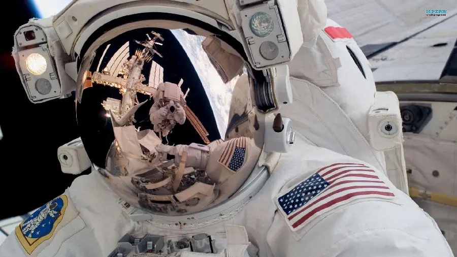عکس فضانورد ناسا در دومین سفر خود به ایستگاه فضایی با کیفیت بالا