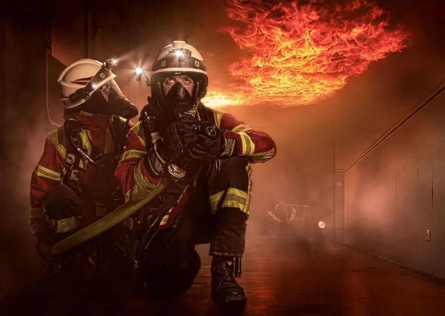 عکس شغل سخت و خطرناک آتش نشانی به مناسبت روز آتش نشان